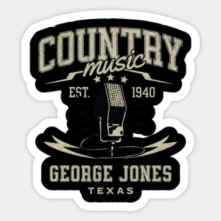 country music microphone singer  v19 Sticker